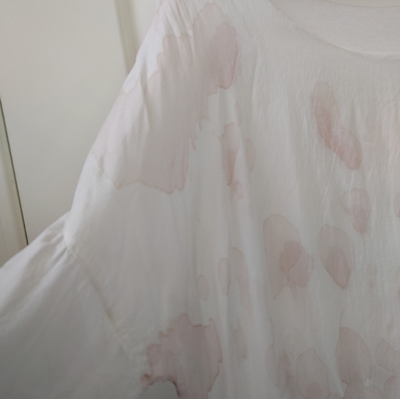 Via Veneto 🤍Made in Italy🤍 Silk Blend Flowy Boho Top ~ Size L - Picture 5 of 14